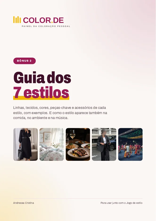 Capa do PDF Guia dos 7 estilos