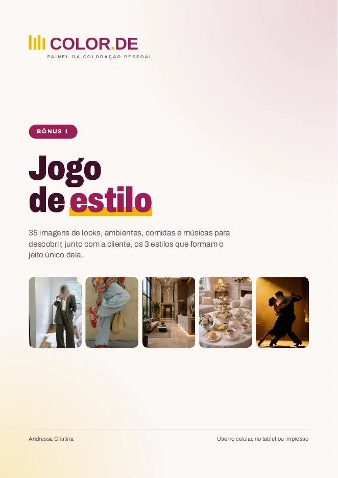 Capa do PDF Jogo de estilo
